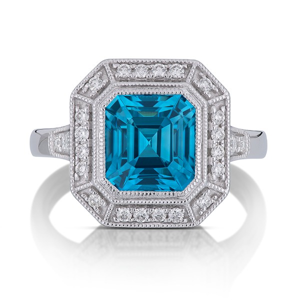 Engagement Rings 1st Place Shelby Lichtenstein 3090 Gems blue zircon ring