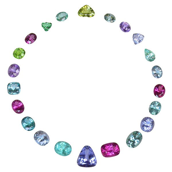 Editor Choice cutting edge Ann Barker A Kaleidoscope of Cuprian Tourmaline suite