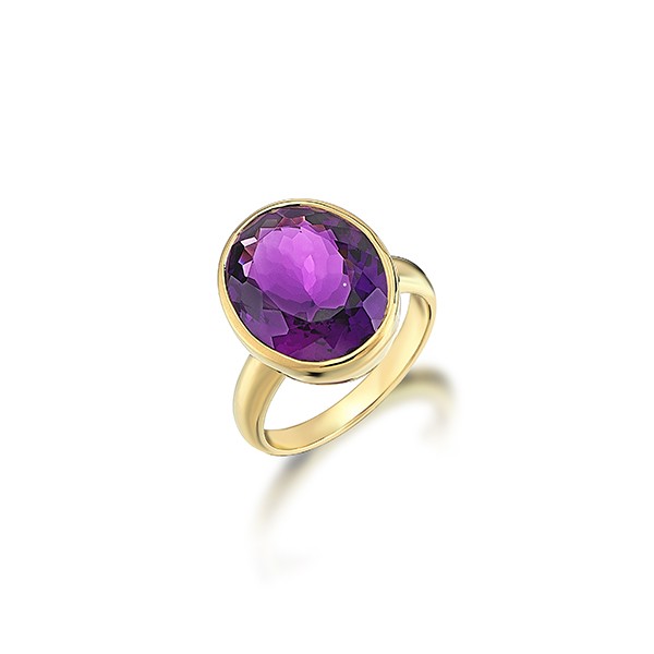 Aponine amethyst ring