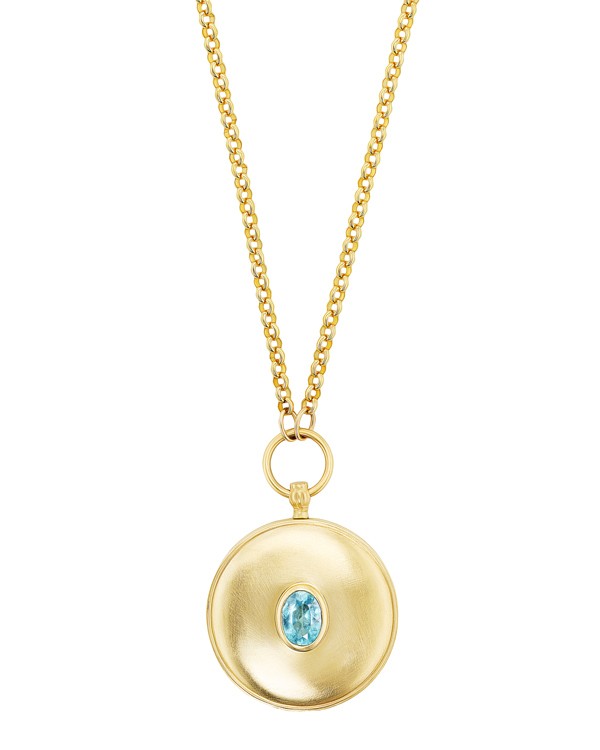 Ophelia Eve blue tourmaline locket